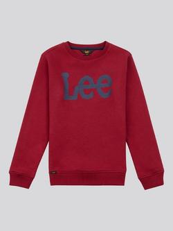 Lee Kids' Wobbly Graphic Long Sleeve T-Shirt, Rhubarb