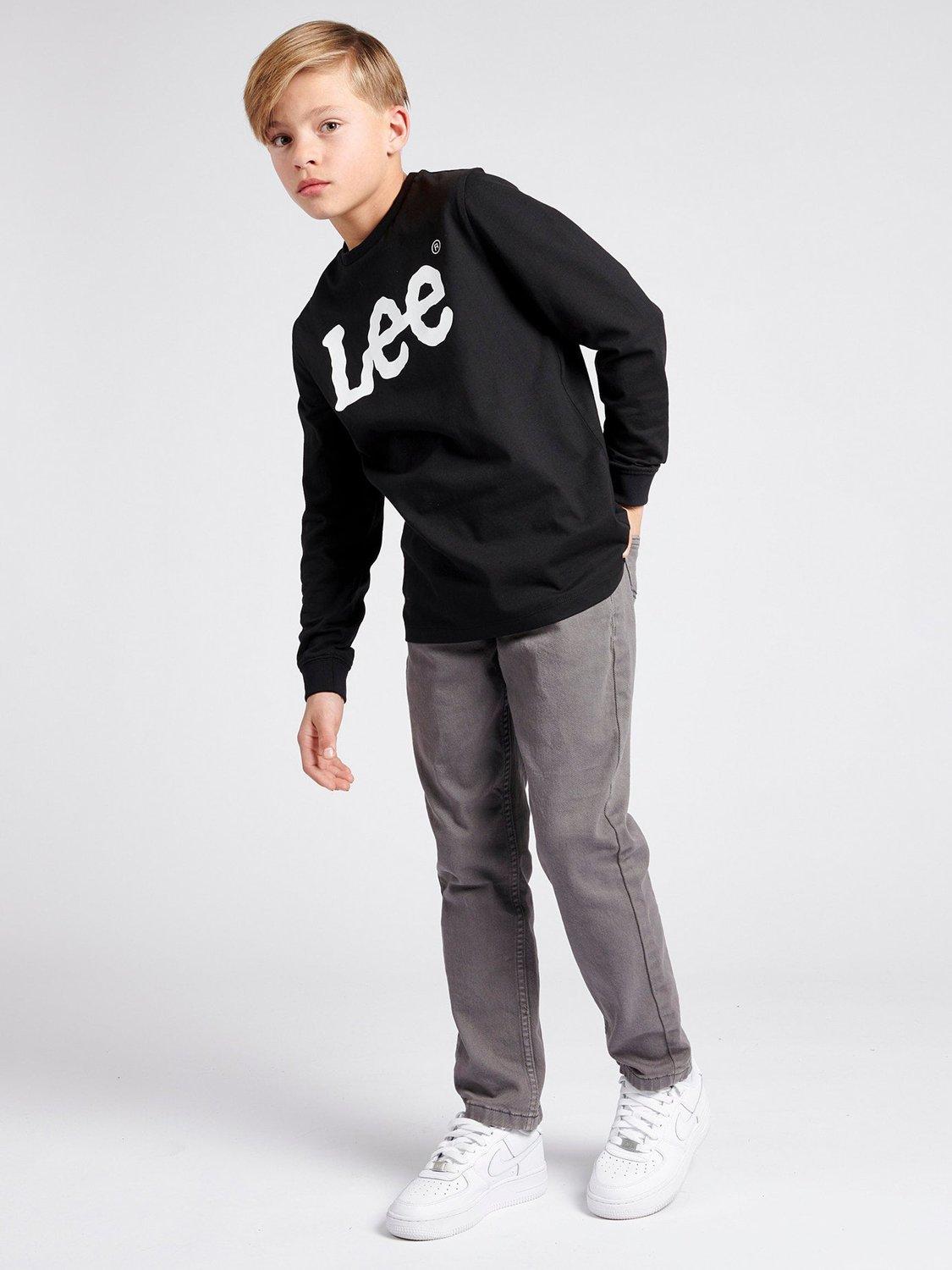 Product image 2 of 8, which shows Lee Kids' Daren Twill Straight Fit Jeans, Thunderstorm, 3-4 years