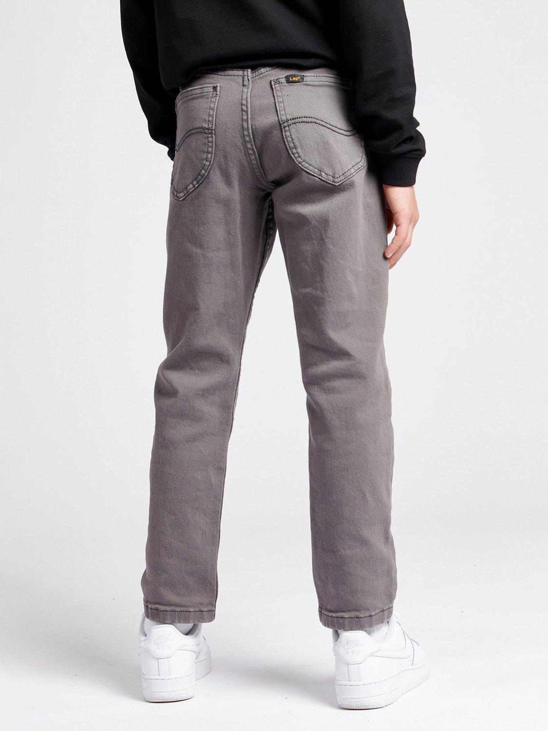 Product image 3 of 8, which shows Lee Kids' Daren Twill Straight Fit Jeans, Thunderstorm, 3-4 years