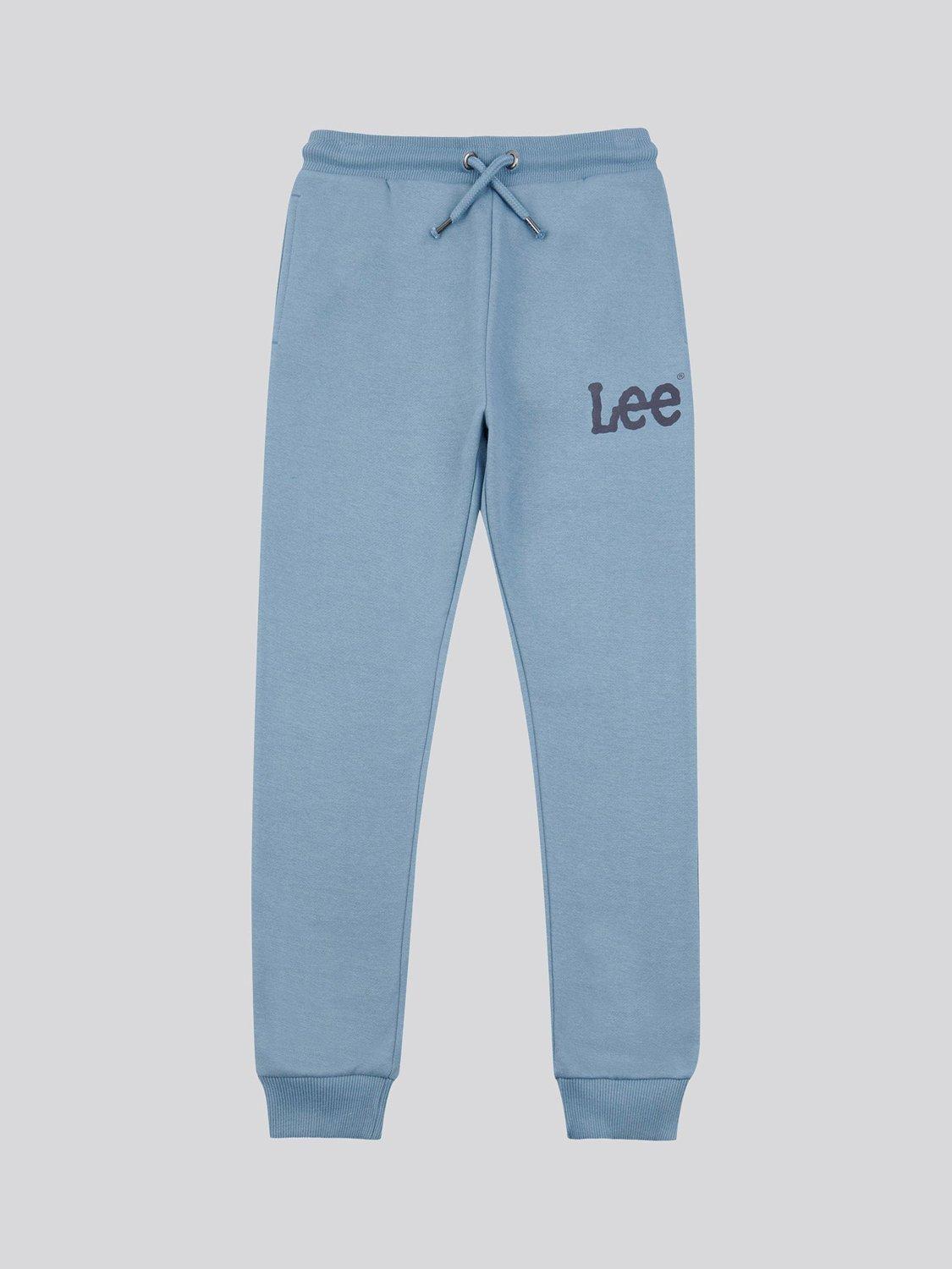 Product image 1 of 3, which shows Lee Kid's Cotton Blend Wobbly Graphic Joggers, Spring Lake, 3-4 years