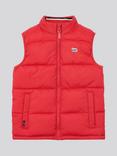 Lee Kids' Sleeveless Quilted Gilet, Tango Red