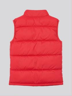 Lee Kids' Sleeveless Quilted Gilet, Tango Red - view 2, Tango Red