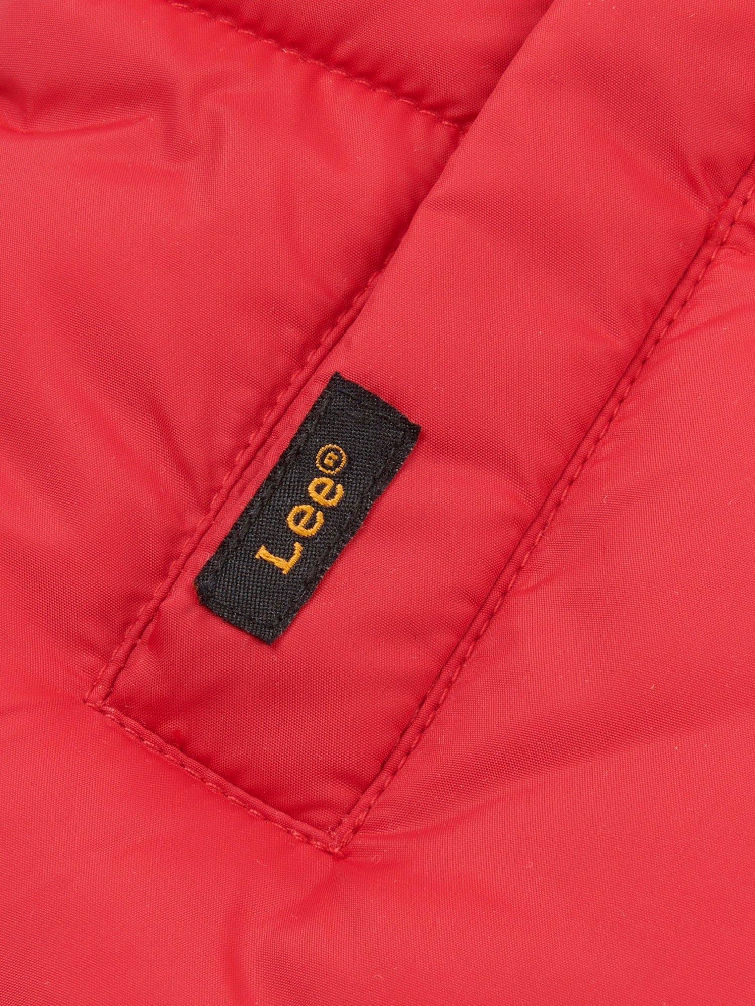 Product image 3 of 3, which shows Lee Kids' Sleeveless Quilted Gilet, Tango Red, 14-15 years