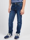 Lee Kids' West Relaxed Denim Jeans, Blue Wash