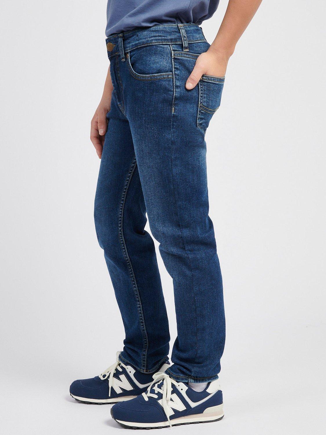Product image 4 of 8, which shows Lee Kids' West Relaxed Denim Jeans, Blue Wash, 3-4 years