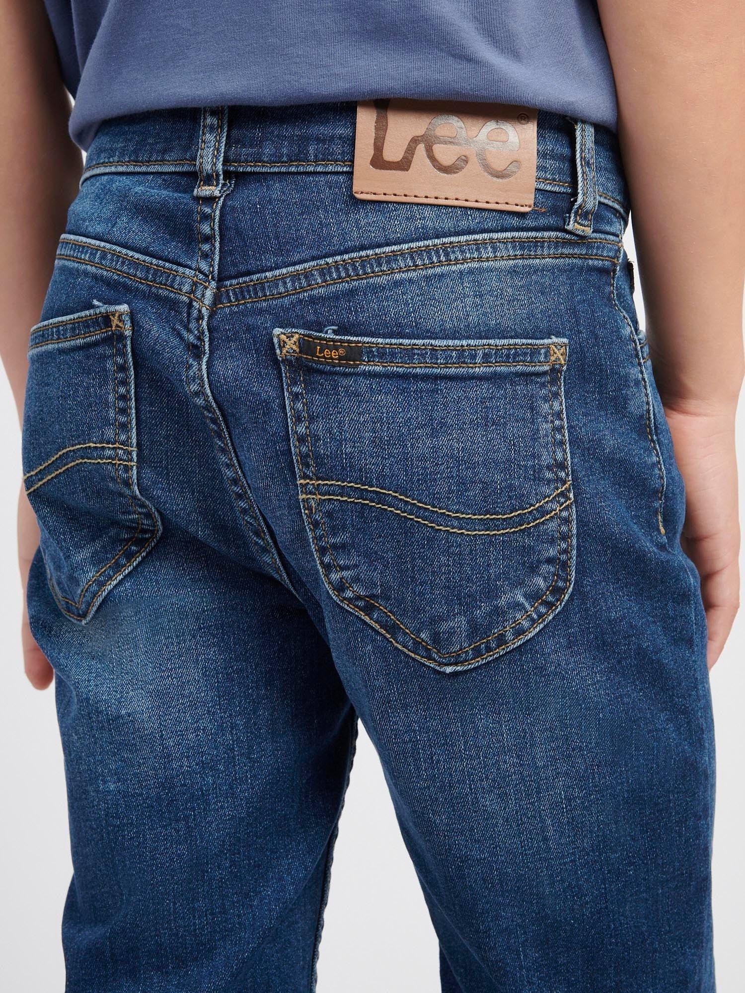 Product image 5 of 8, which shows Lee Kids' West Relaxed Denim Jeans, Blue Wash, 3-4 years
