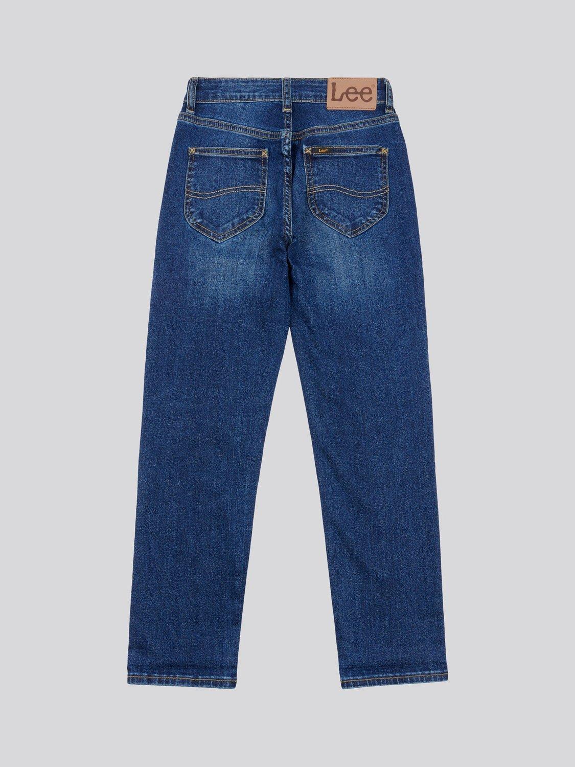 Product image 7 of 8, which shows Lee Kids' West Relaxed Denim Jeans, Blue Wash, 3-4 years