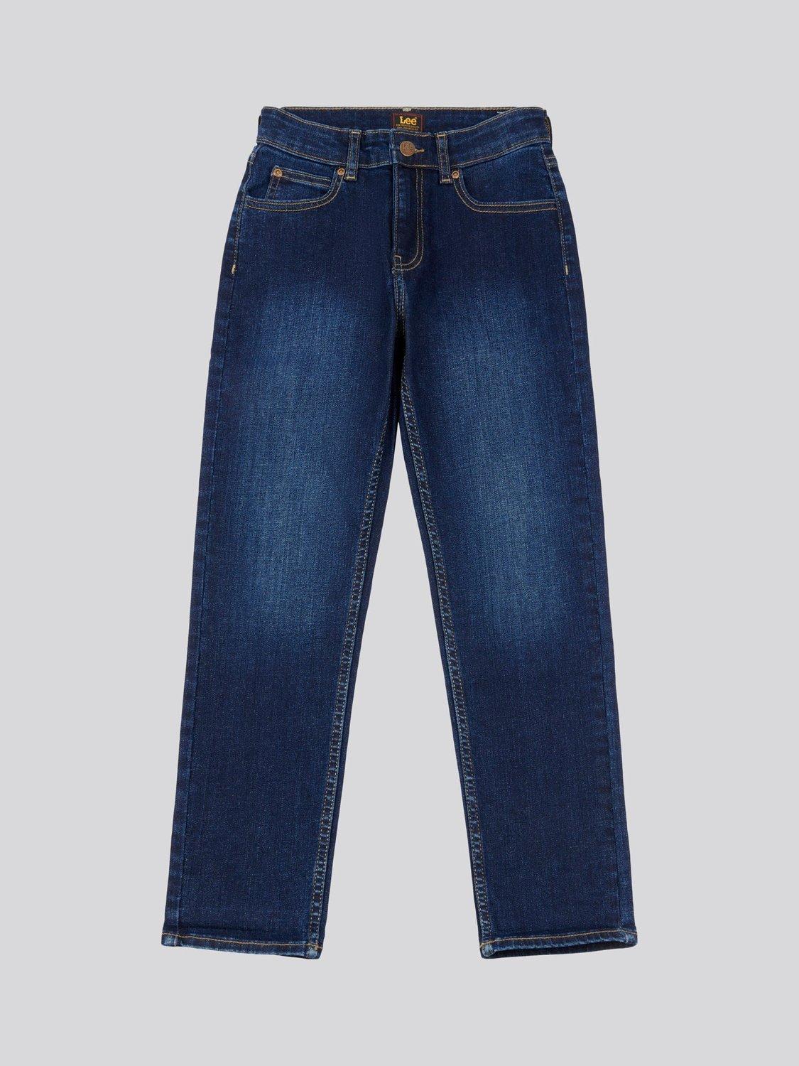 Product image 6 of 8, which shows Lee Kids' West Relaxed Fit Jeans, Mid Blue Wash, 3-4 years