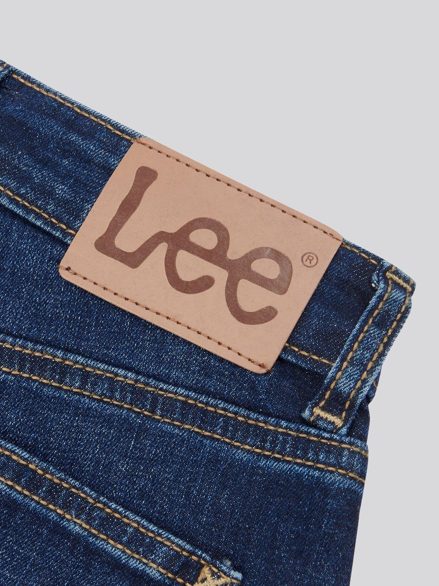 Product image 8 of 8, which shows Lee Kids' West Relaxed Fit Jeans, Mid Blue Wash, 3-4 years