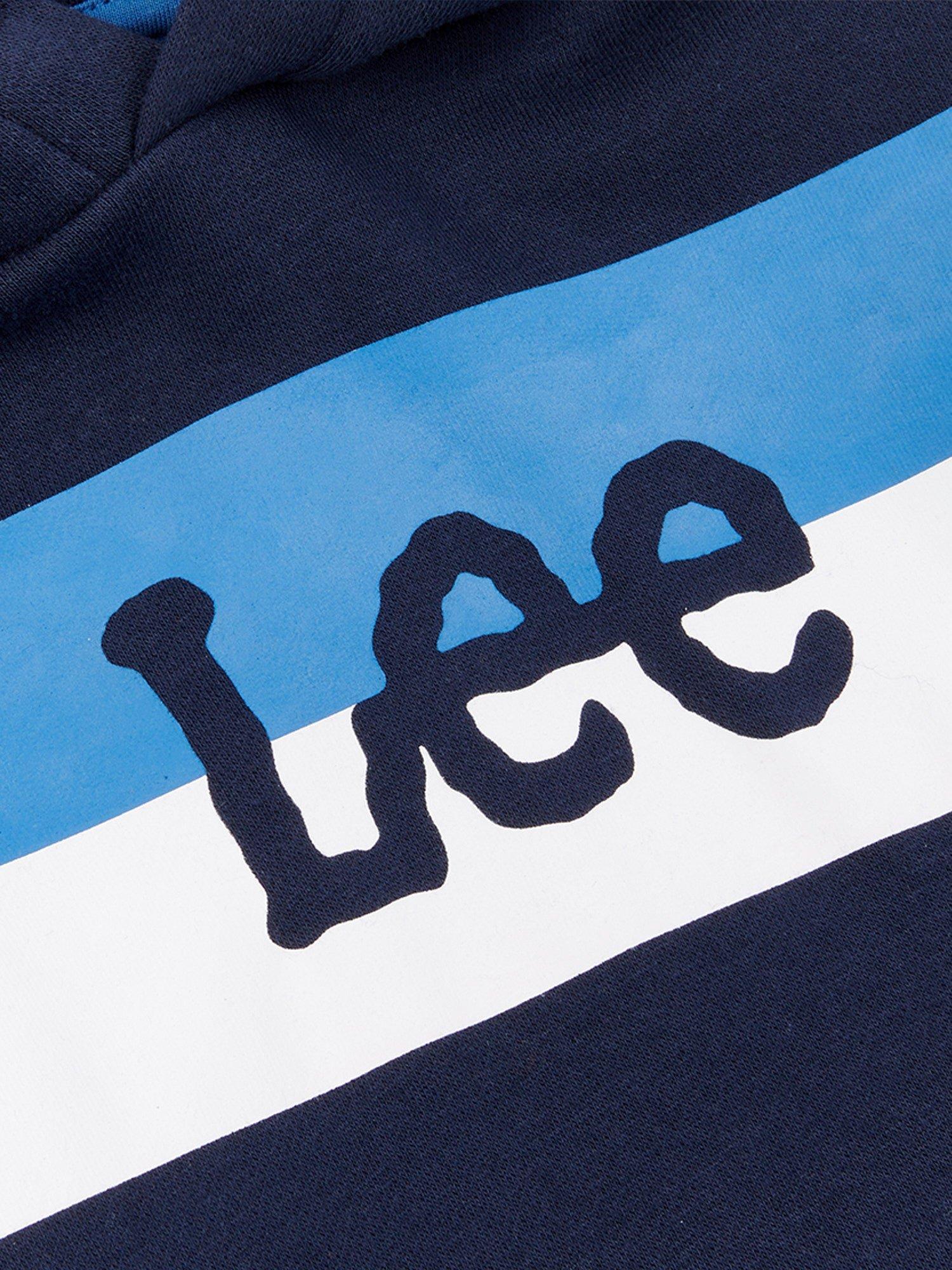 Product image 3 of 3, which shows Lee Kids' Stripe Logo Hoodie, Navy Blazer, 3-4 years