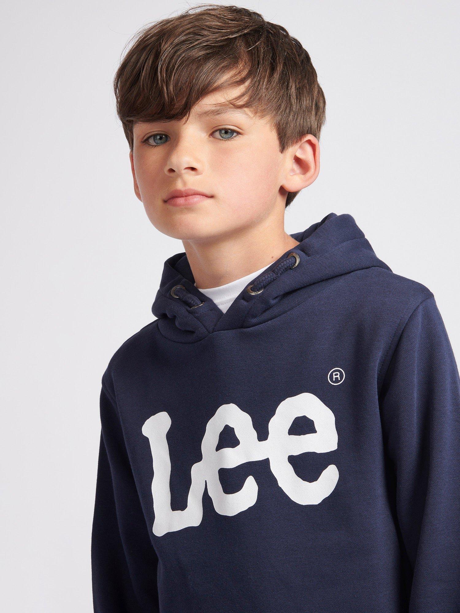 Product image 4 of 8, which shows Lee Kids' Wobbly Graphic Hoodie, Navy Blazer, 3-4 years