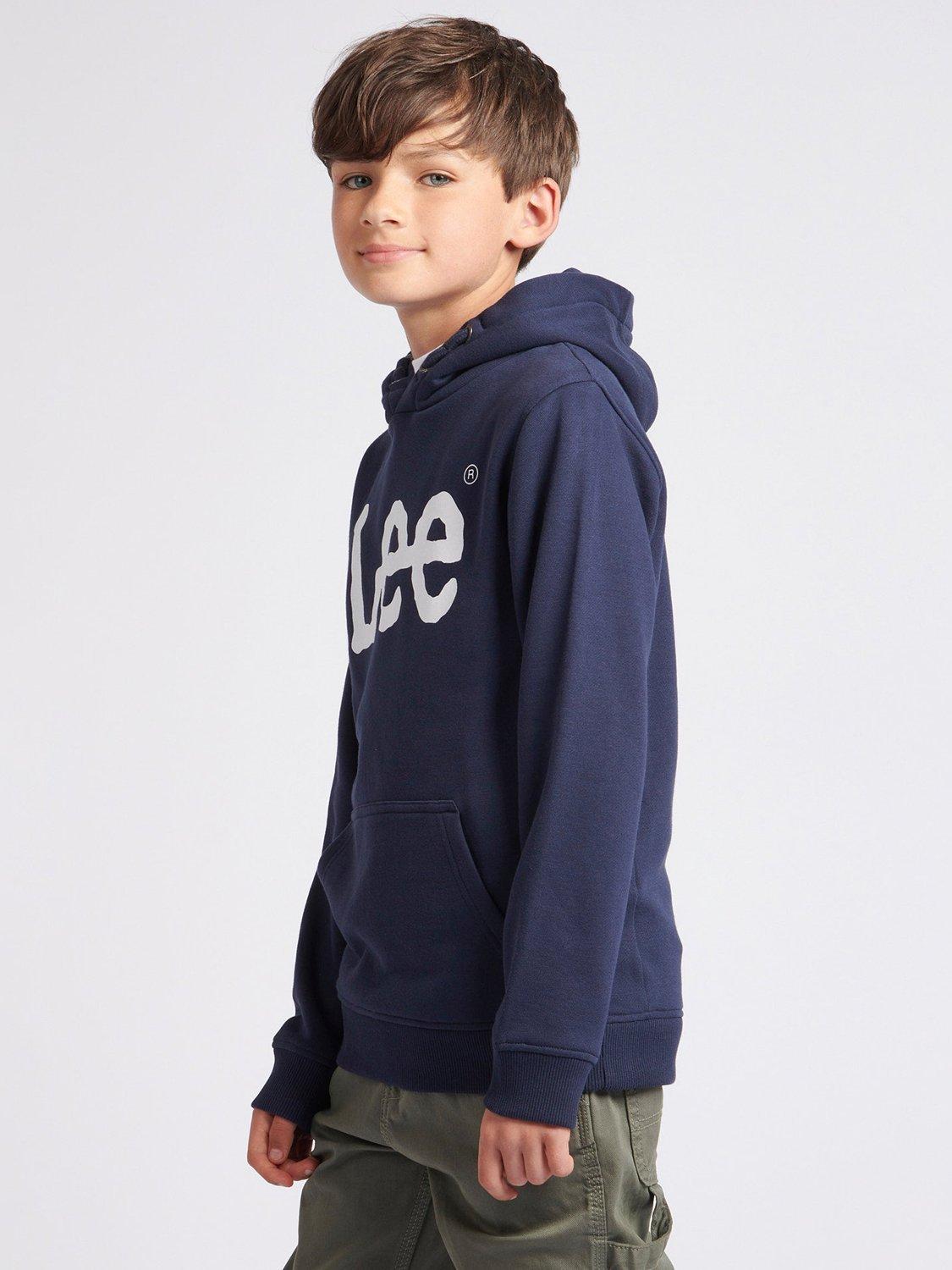 Product image 5 of 8, which shows Lee Kids' Wobbly Graphic Hoodie, Navy Blazer, 3-4 years