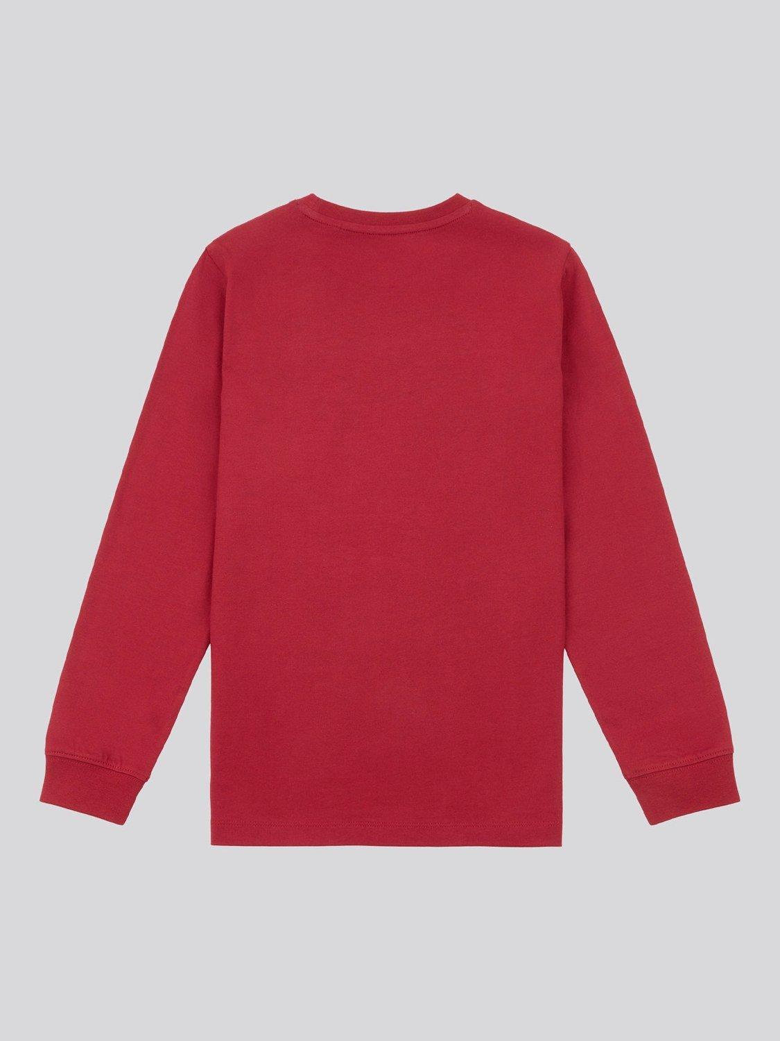Product image 2 of 3, which shows Lee Kids' Wobbly Graphic Long Sleeve T-Shirt, Rhubarb, 3-4 years