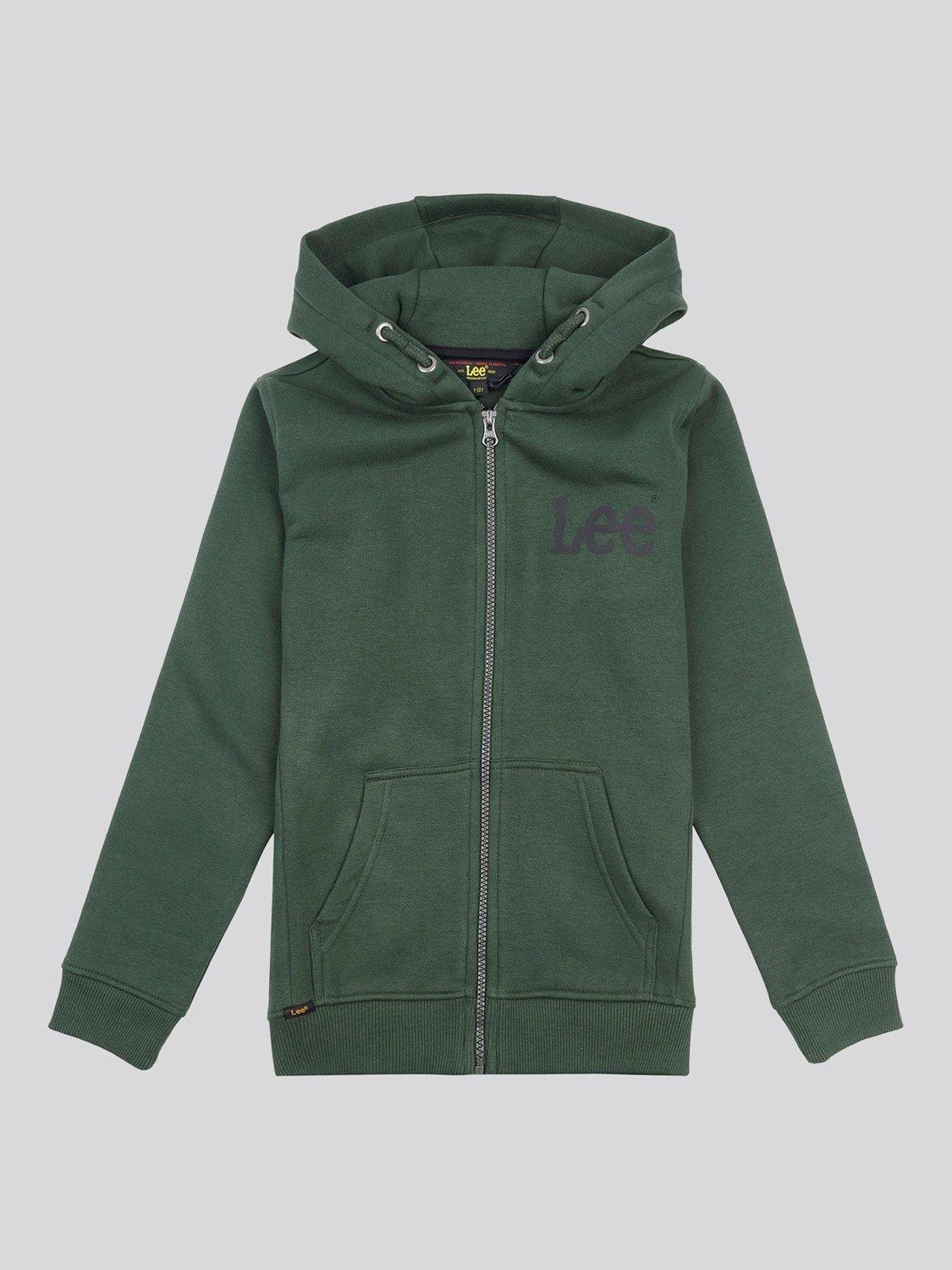 Product image 6 of 8, which shows Lee Kids' Wobbly Graphic Zip Hoodie, Deep Forest, 3-4 years