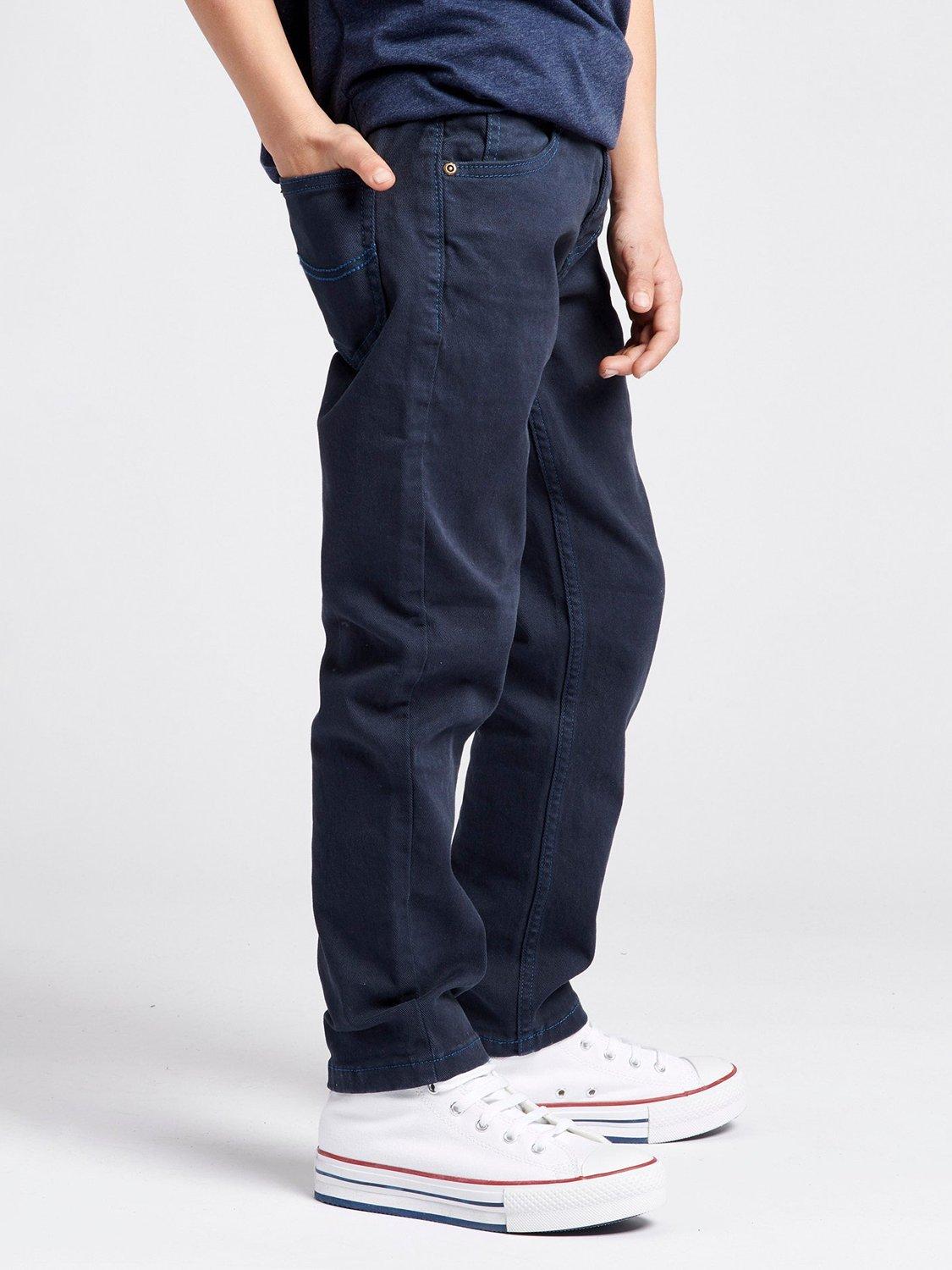 Product image 5 of 8, which shows Lee Kids' Daren Twill Straight Fit Jeans, Navy Blazer, 3-4 years