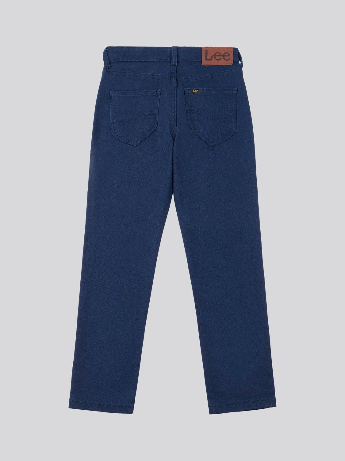 Product image 7 of 8, which shows Lee Kids' Daren Twill Straight Fit Jeans, Navy Blazer, 3-4 years