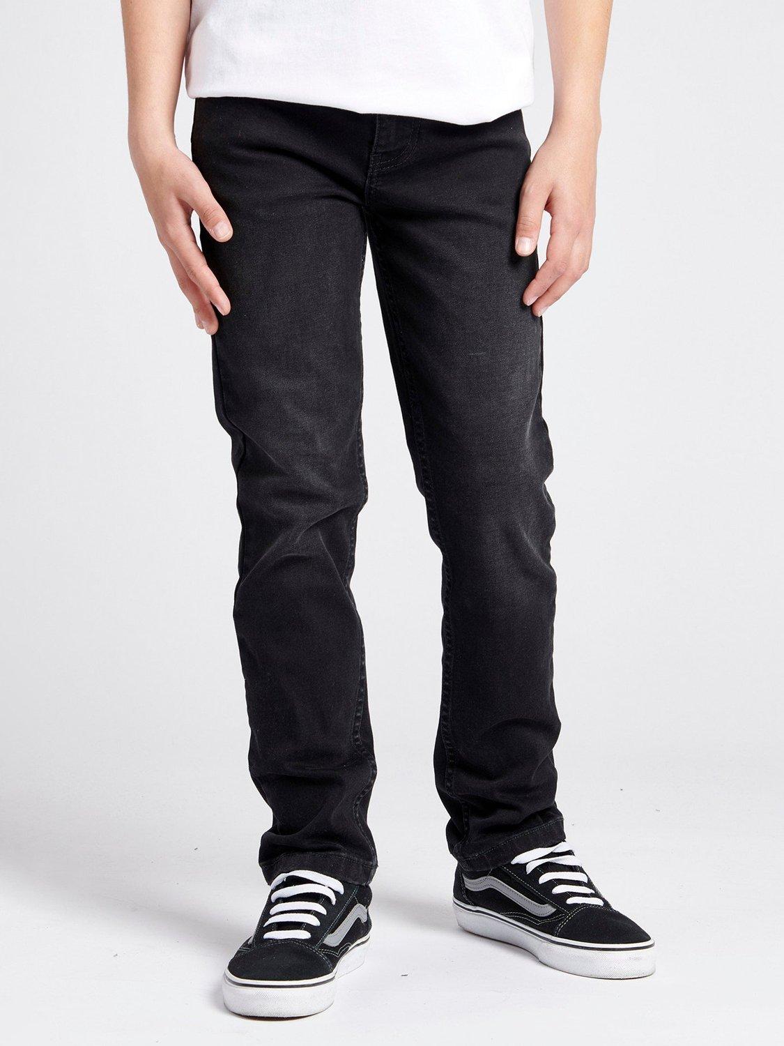 Product image 1 of 8, which shows Lee Kids' Daren Straight Fit Jeans, Dark Grey, 3-4 years
