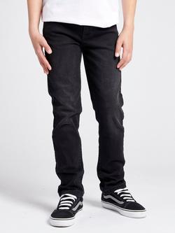 Lee Kids' Daren Straight Fit Jeans, Dark Grey