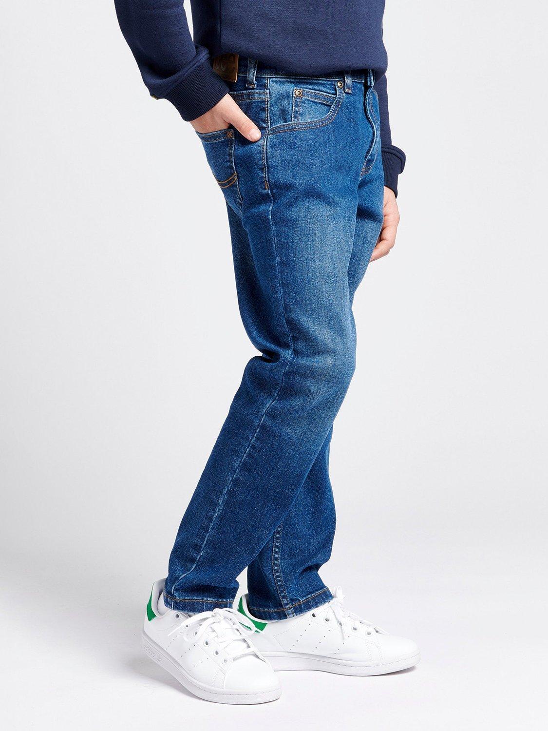 Product image 5 of 7, which shows Lee Kids' Daren Straight Fit Jeans, Mid Wash, 3-4 years