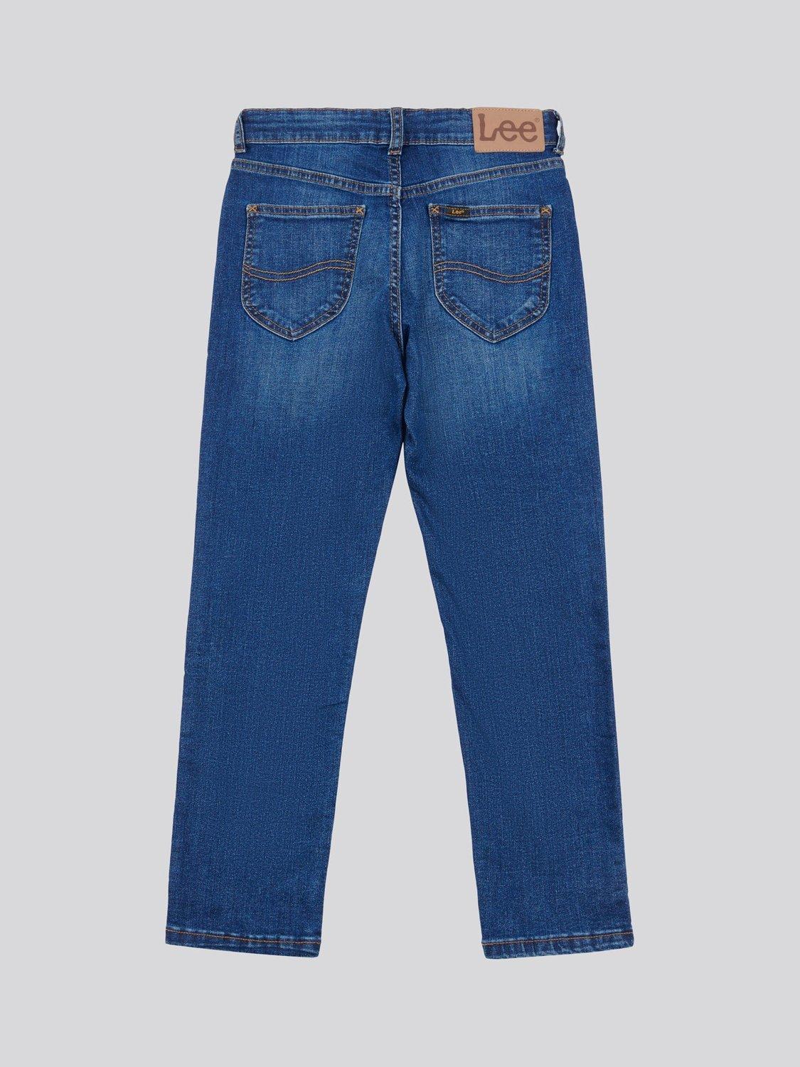 Product image 6 of 7, which shows Lee Kids' Daren Straight Fit Jeans, Mid Wash, 3-4 years