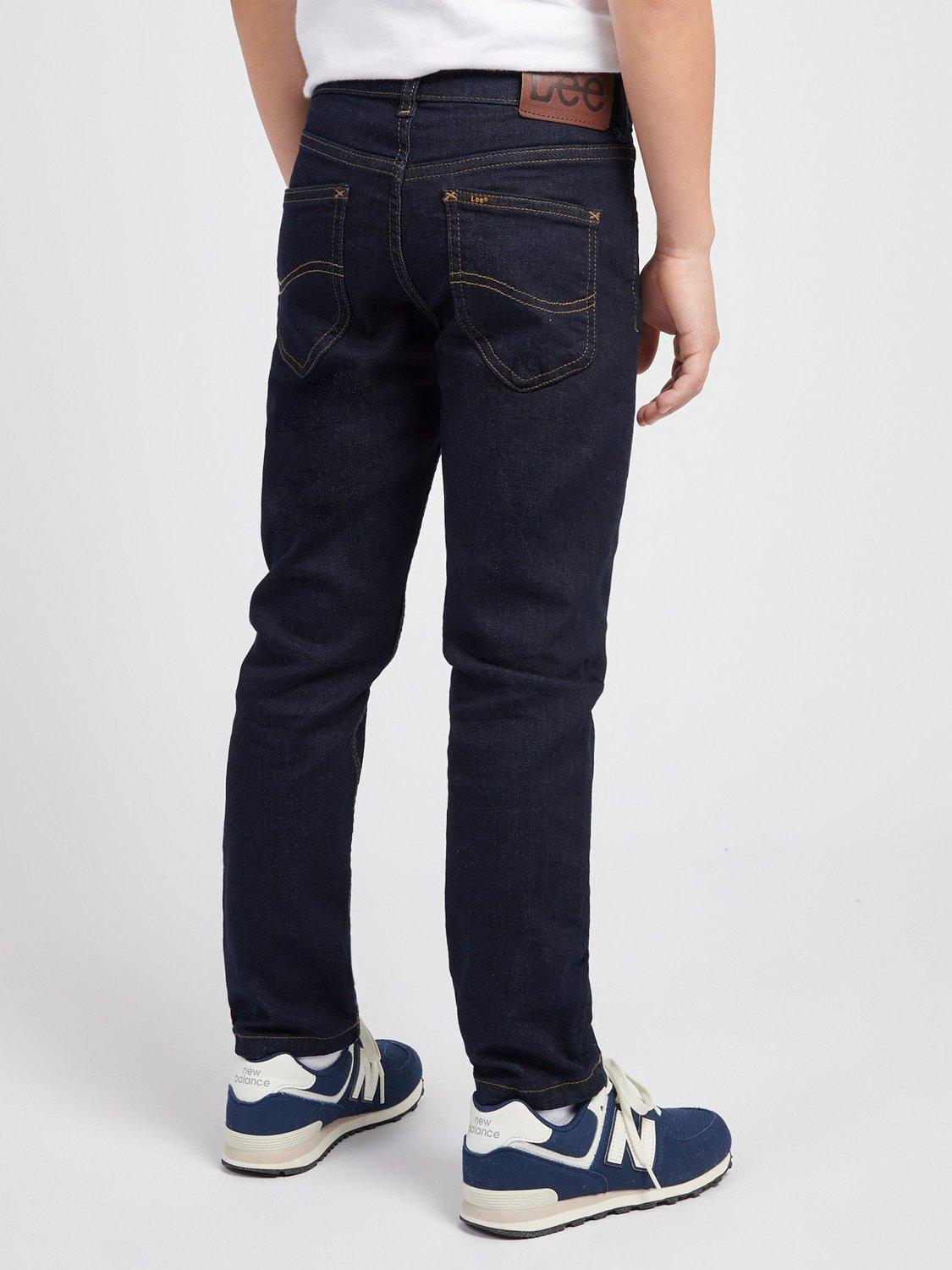 Product image 2 of 8, which shows Lee Kids' Daren Straight Fit Jeans, Rinse Wash, 3-4 years