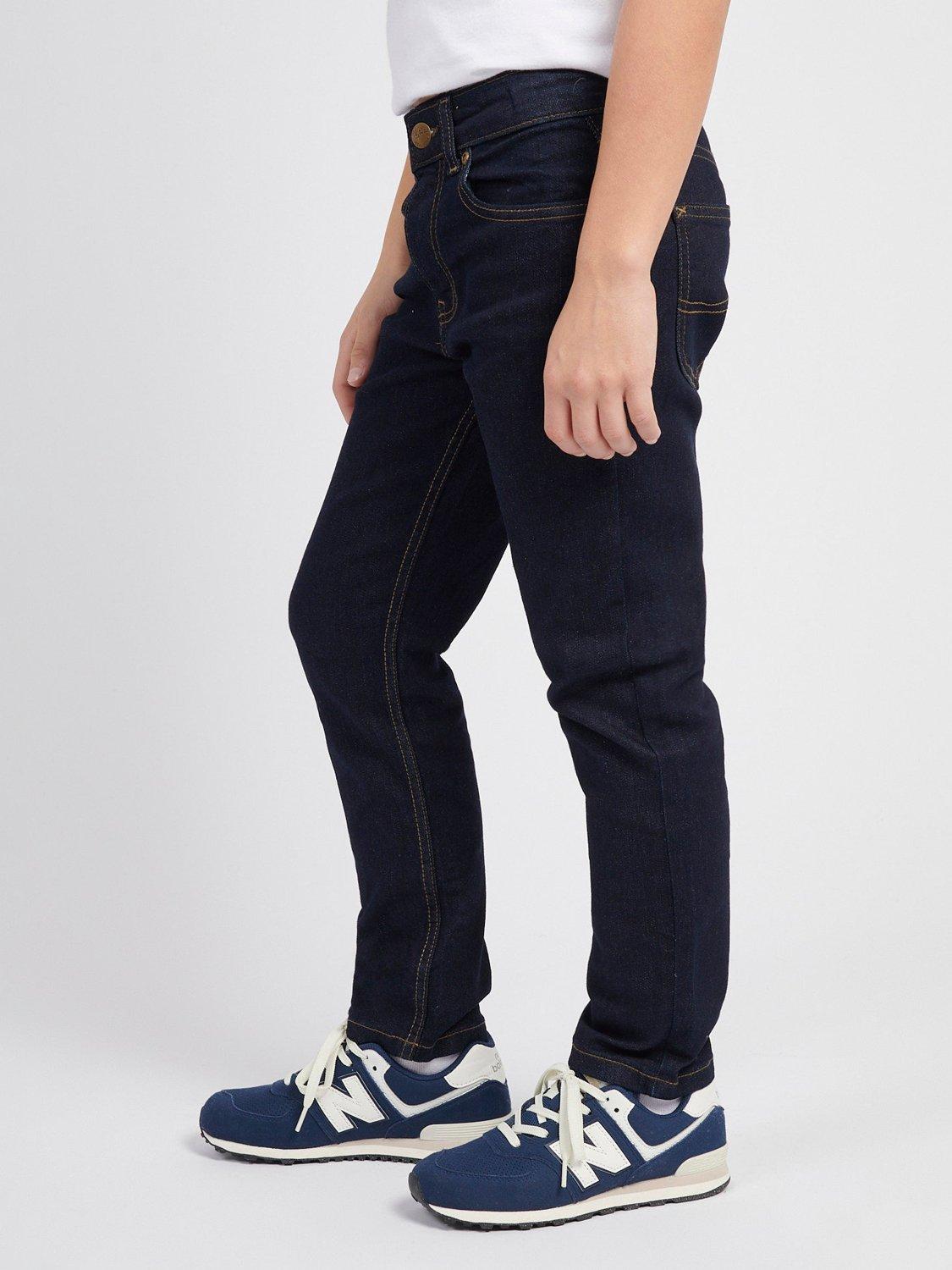 Product image 4 of 8, which shows Lee Kids' Daren Straight Fit Jeans, Rinse Wash, 3-4 years