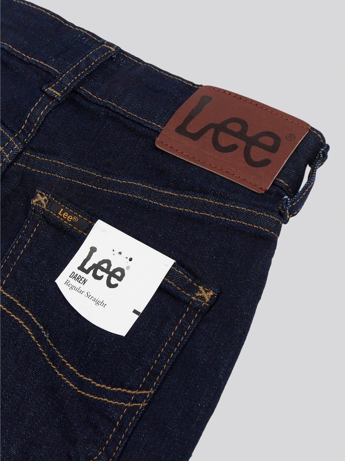 Product image 8 of 8, which shows Lee Kids' Daren Straight Fit Jeans, Rinse Wash, 3-4 years