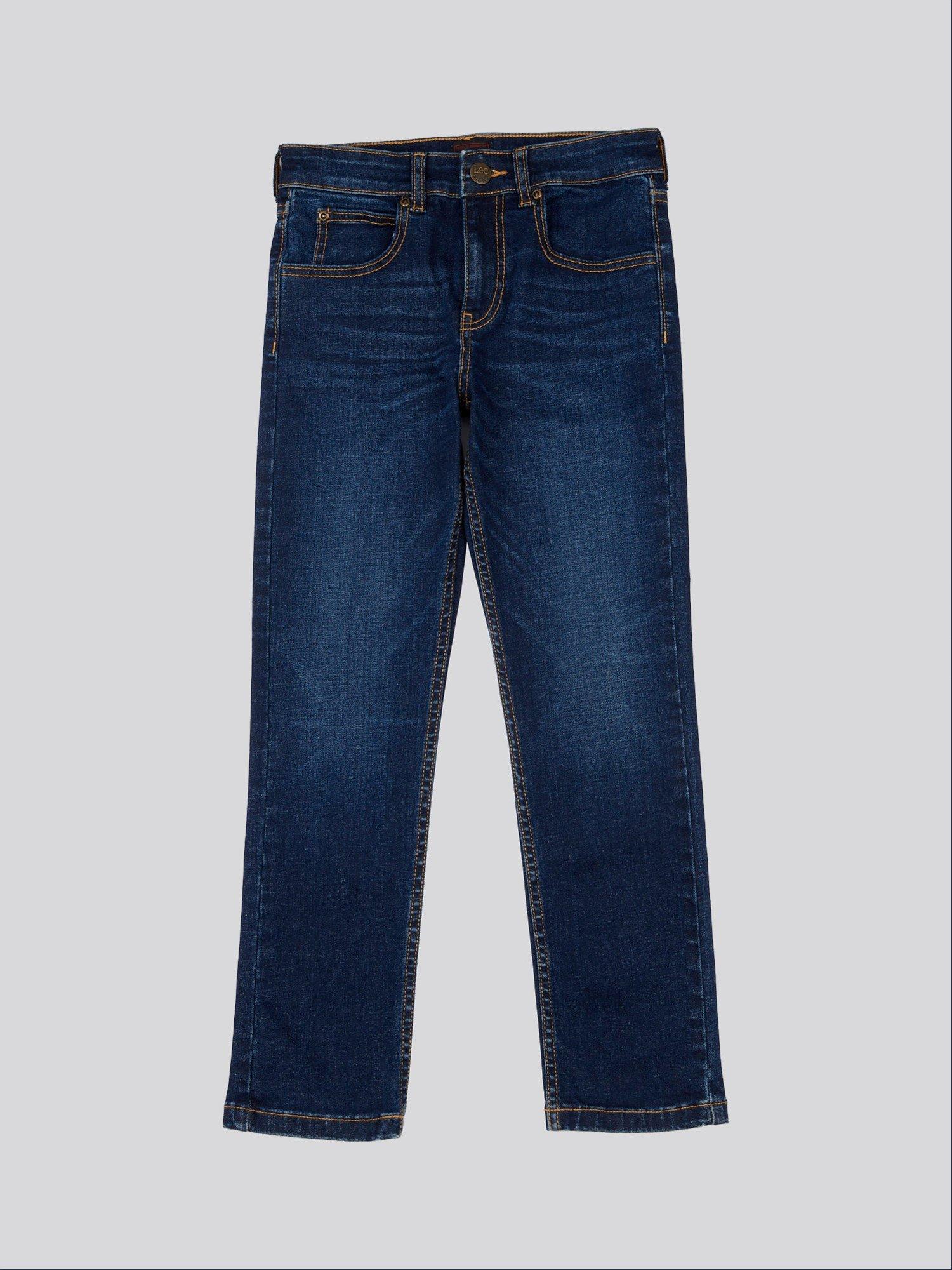Product image 6 of 8, which shows Lee Kids' Luke Slim Fit Tapered Jeans, Dark Blue Wash, 3-4 years