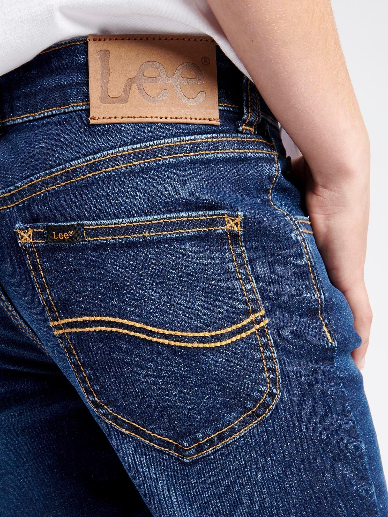 Product image 4 of 8, which shows Lee Kids' Luke Denim Mid-Rise Jeans, Dark Indigo Wash, 3-4 years