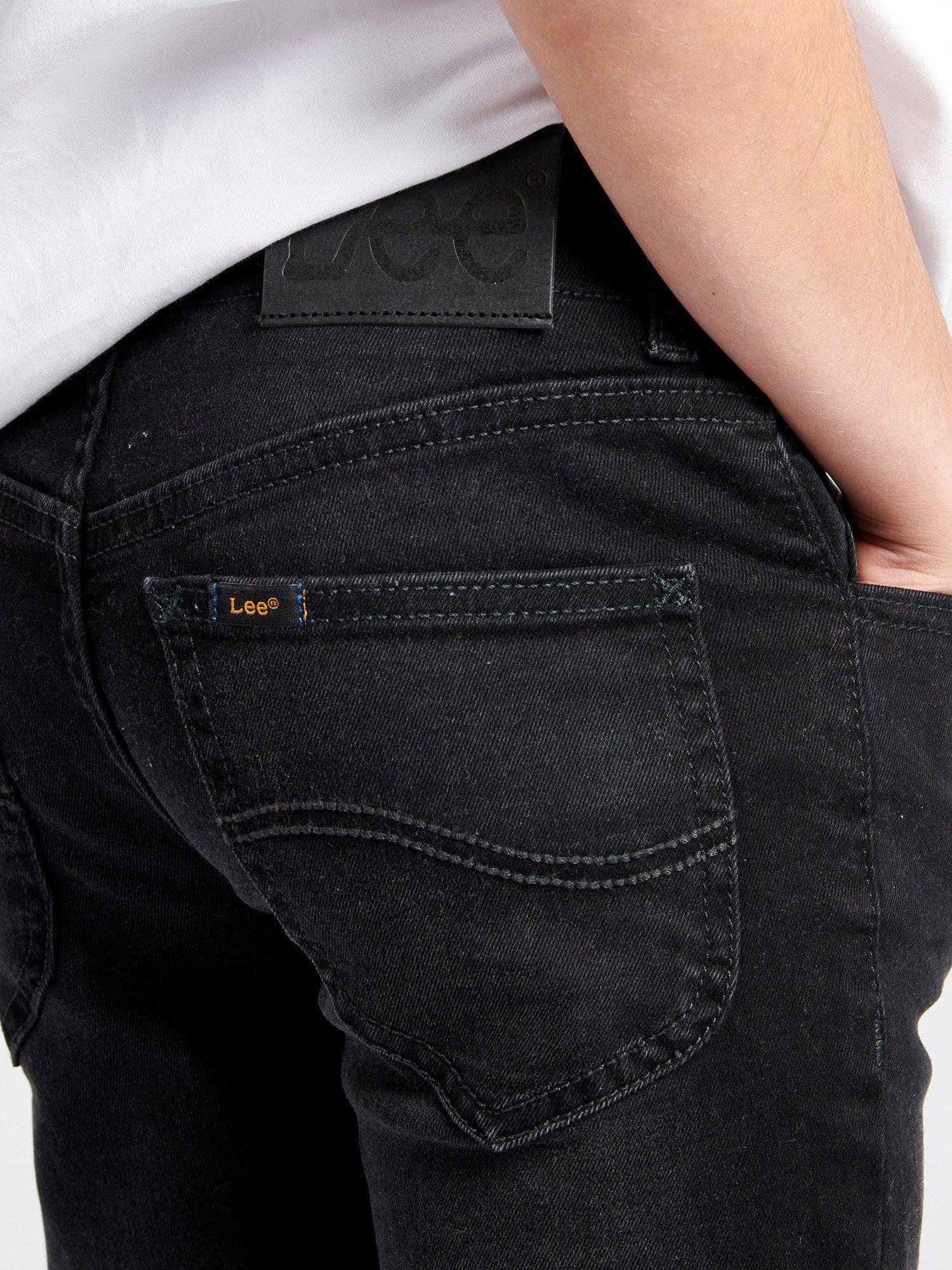 Product image 4 of 8, which shows Lee Kids' Malone Stretch Denim Skinny Jeans, Washed Black, 3-4 years