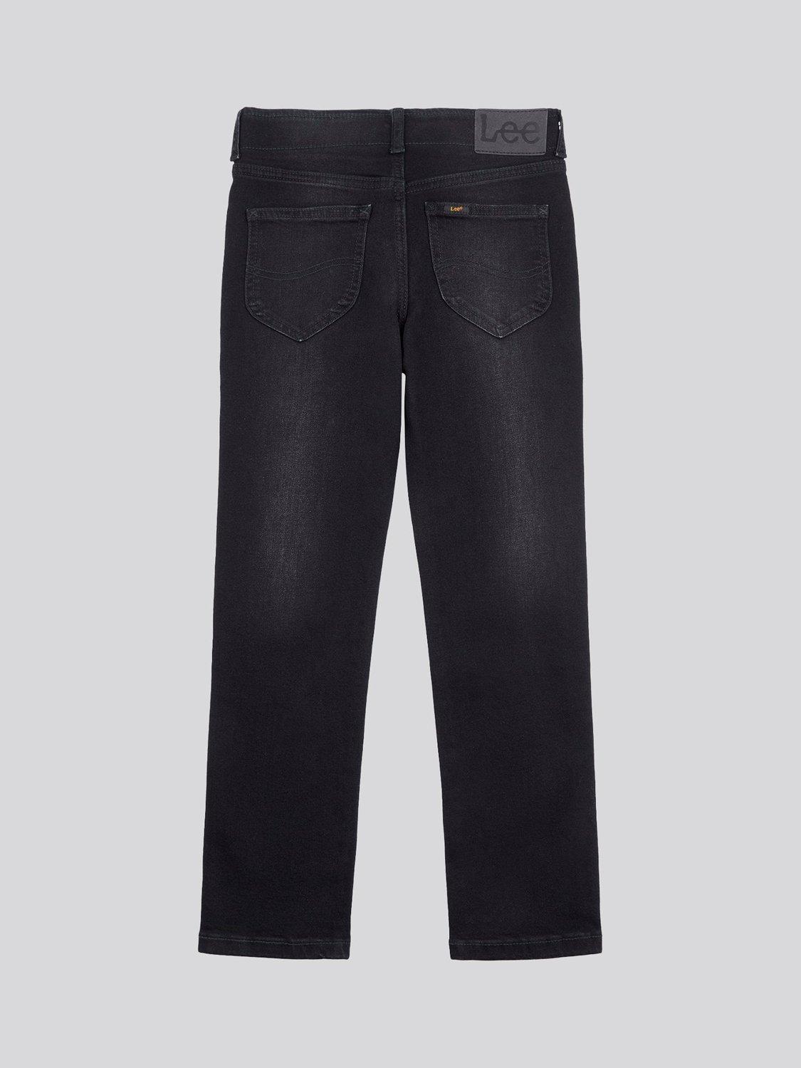 Product image 7 of 8, which shows Lee Kids' Malone Stretch Denim Skinny Jeans, Washed Black, 3-4 years
