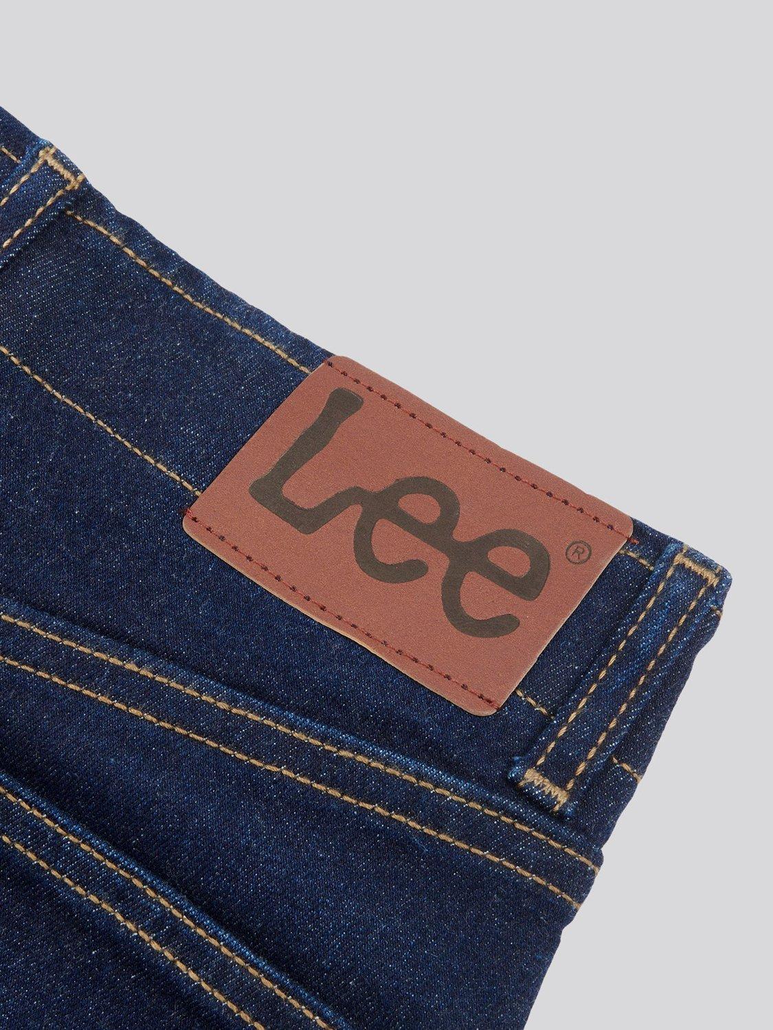 Product image 8 of 8, which shows Lee Kids' Malone Skinny Jeans, Dark Indigo Wash, 3-4 years