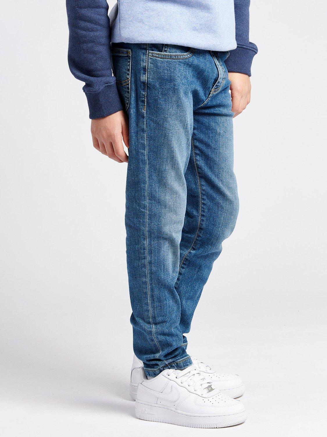 Product image 5 of 8, which shows Lee Kids' Malone Stretch Denim Skinny Jeans, Mid Wash, 3-4 years