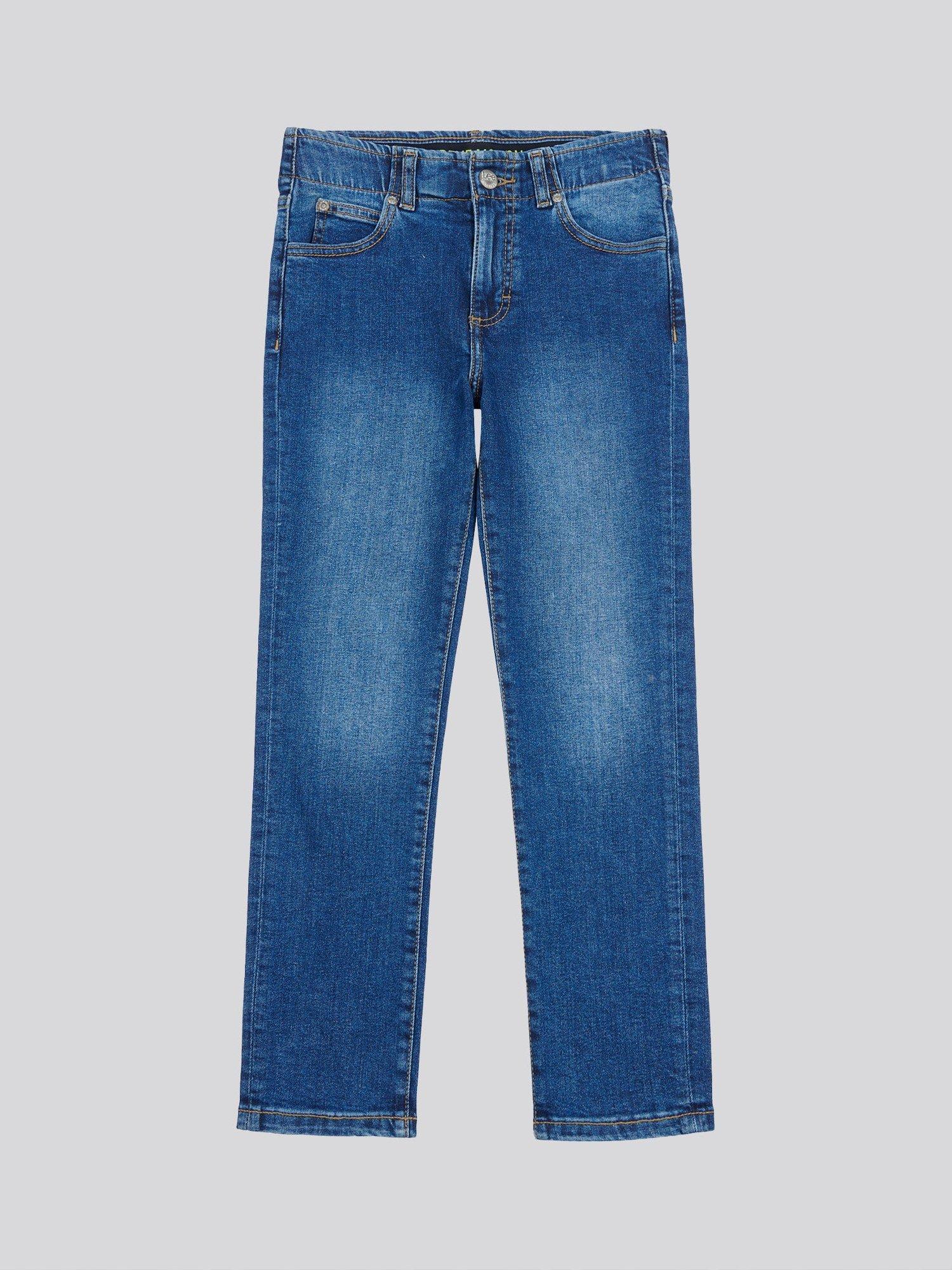 Product image 6 of 8, which shows Lee Kids' Malone Stretch Denim Skinny Jeans, Mid Wash, 3-4 years