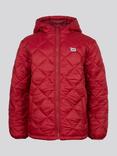 Lee Kids' Diamond Quilted Hooded Puffer Jacket, Rhubarb