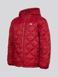 Lee Kids' Diamond Quilted Hooded Puffer Jacket, Rhubarb