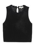 FRAME The Crochet Tank Top, Black