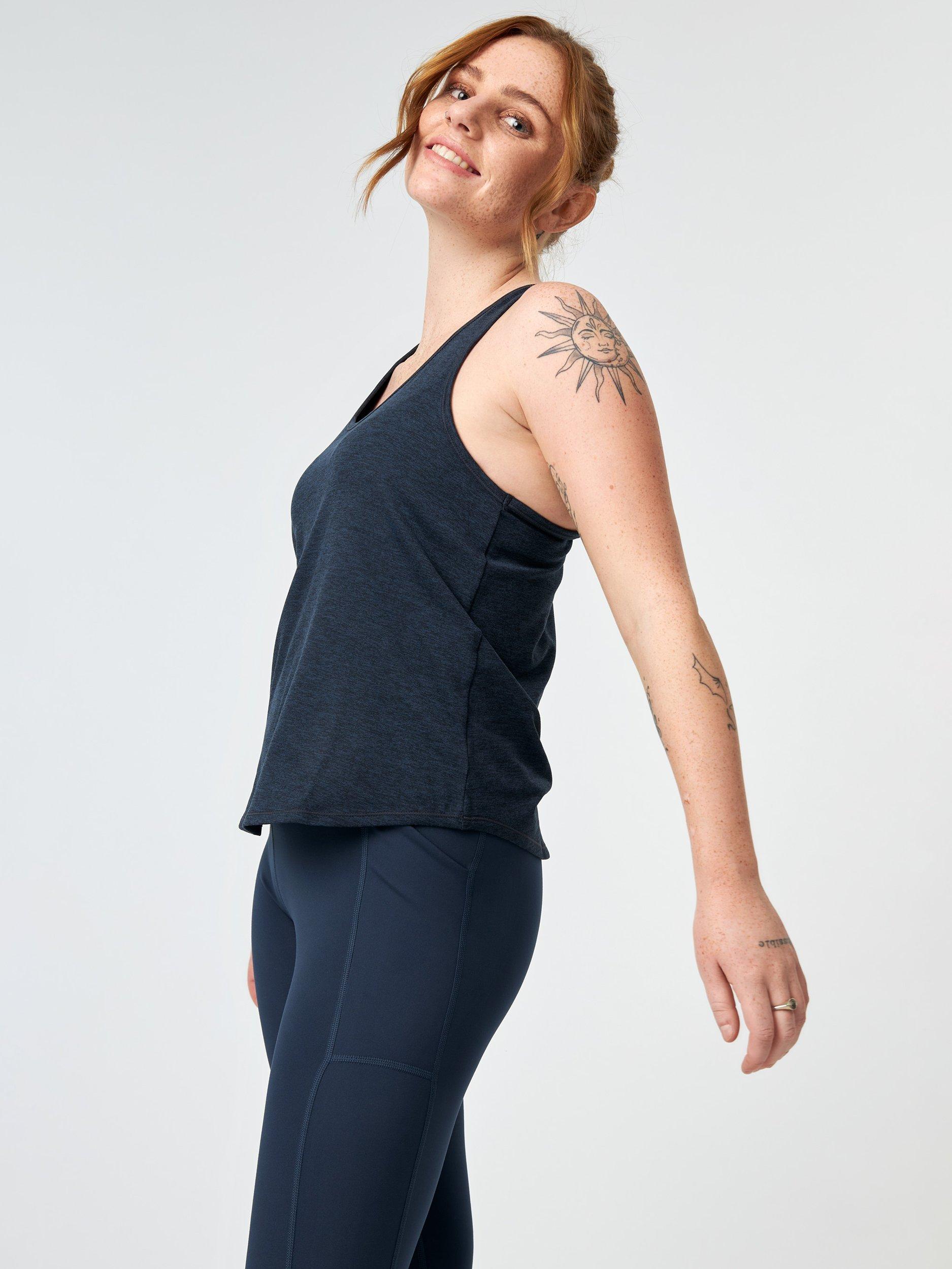 Product image 4 of 5, which shows Girlfriend Collective Tank Top, Midnight, XS