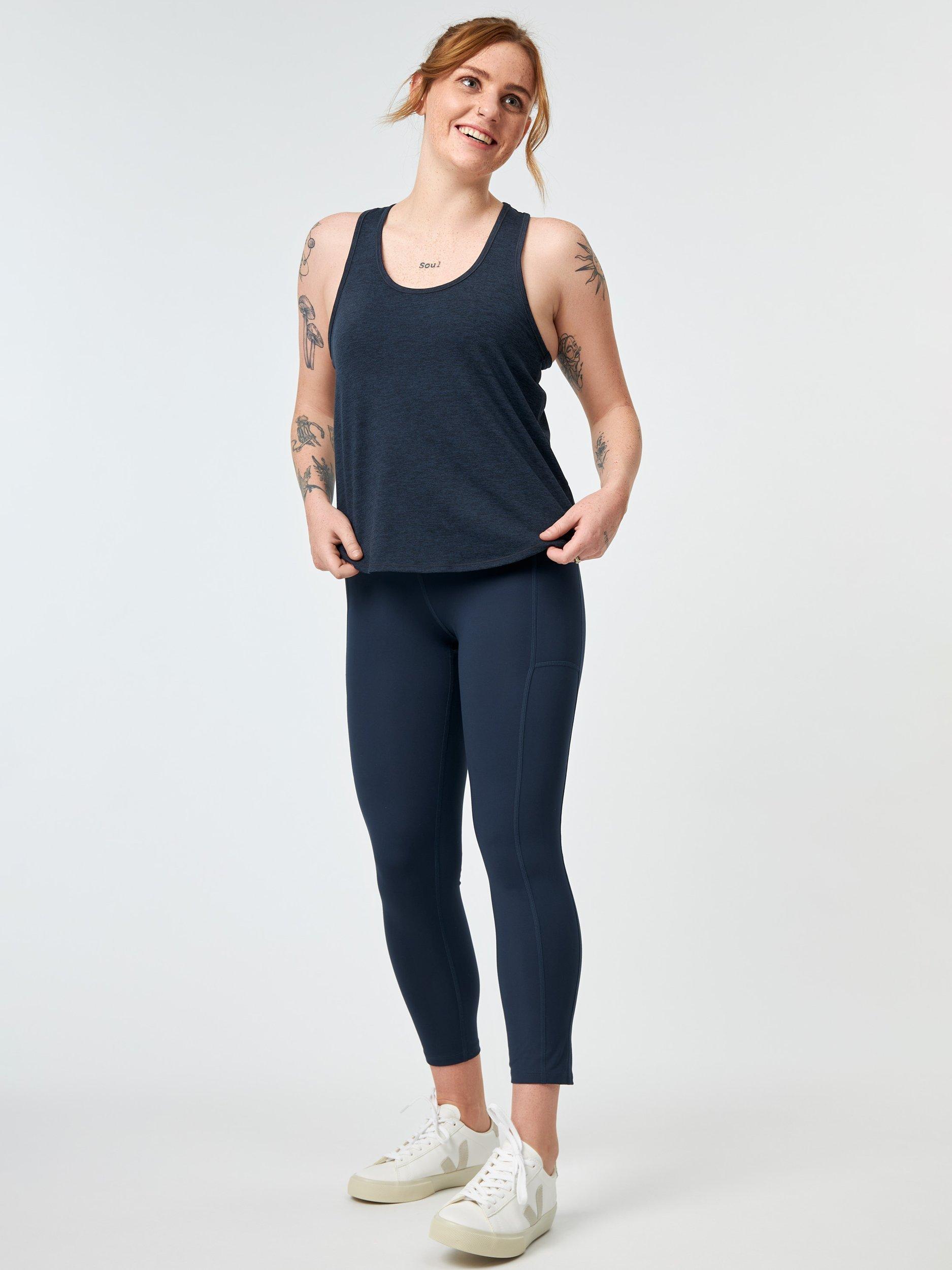 Product image 5 of 5, which shows Girlfriend Collective Tank Top, Midnight, XS