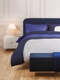 Jasper Conran London 300 Cotton Thread Colour Block Duvet Cover Set, Blue