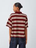 John Lewis Cotton Pique Short Sleeved Striped Polo Shirt