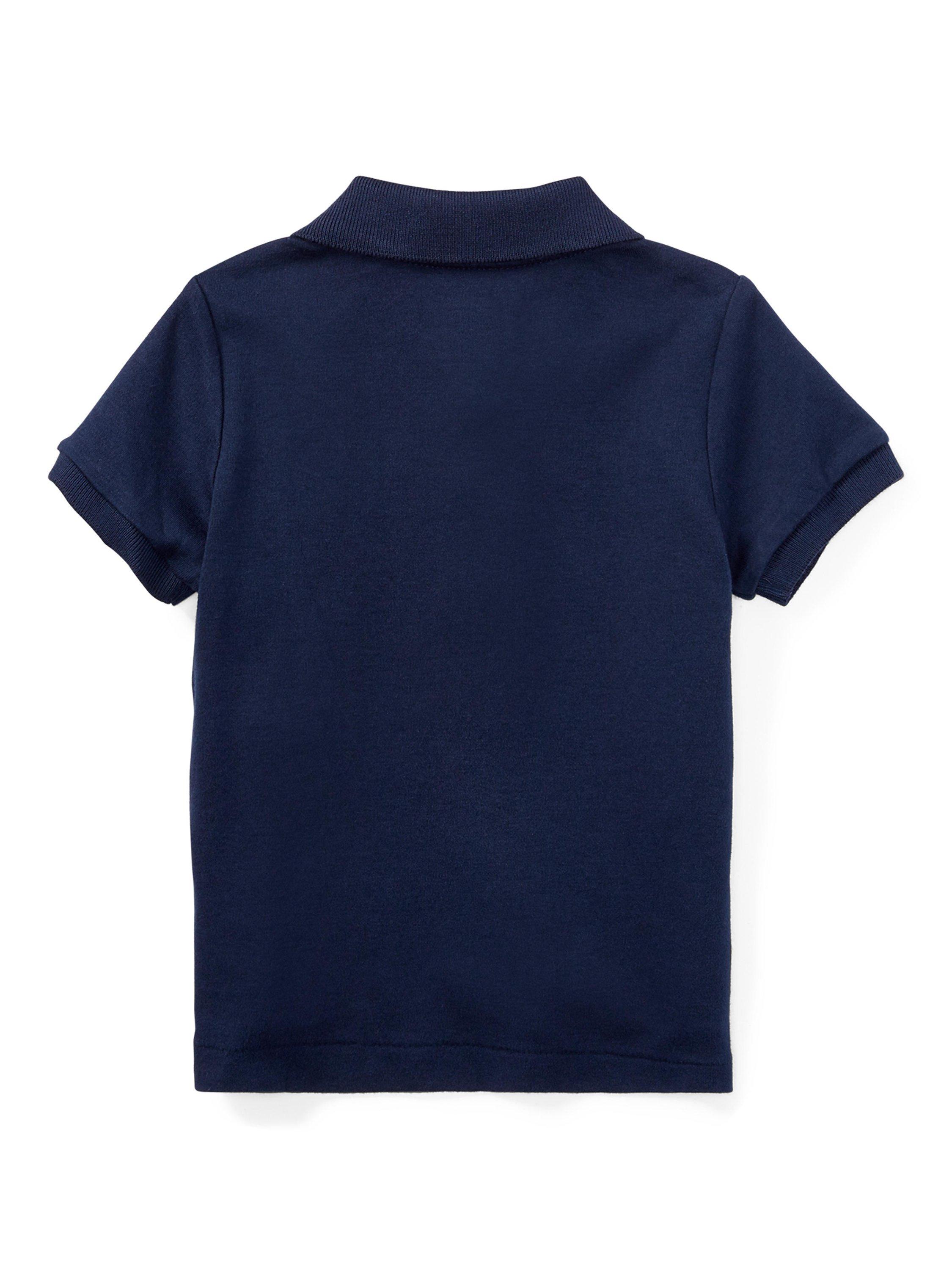 Product image 2 of 2, which shows Ralph Lauren Baby Cotton Polo Shirt, Refined Navy, 3 months