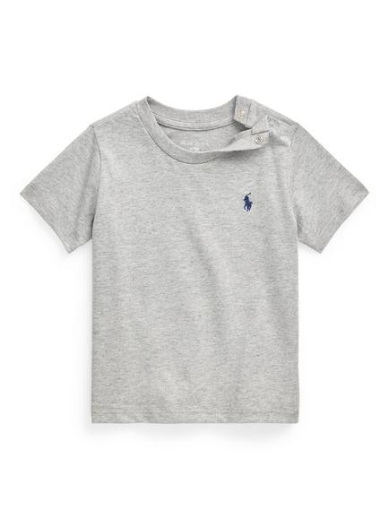 Ralph Lauren Baby Cotton Short Sleeve T-Shirt, Andover Heather, Andover Heather