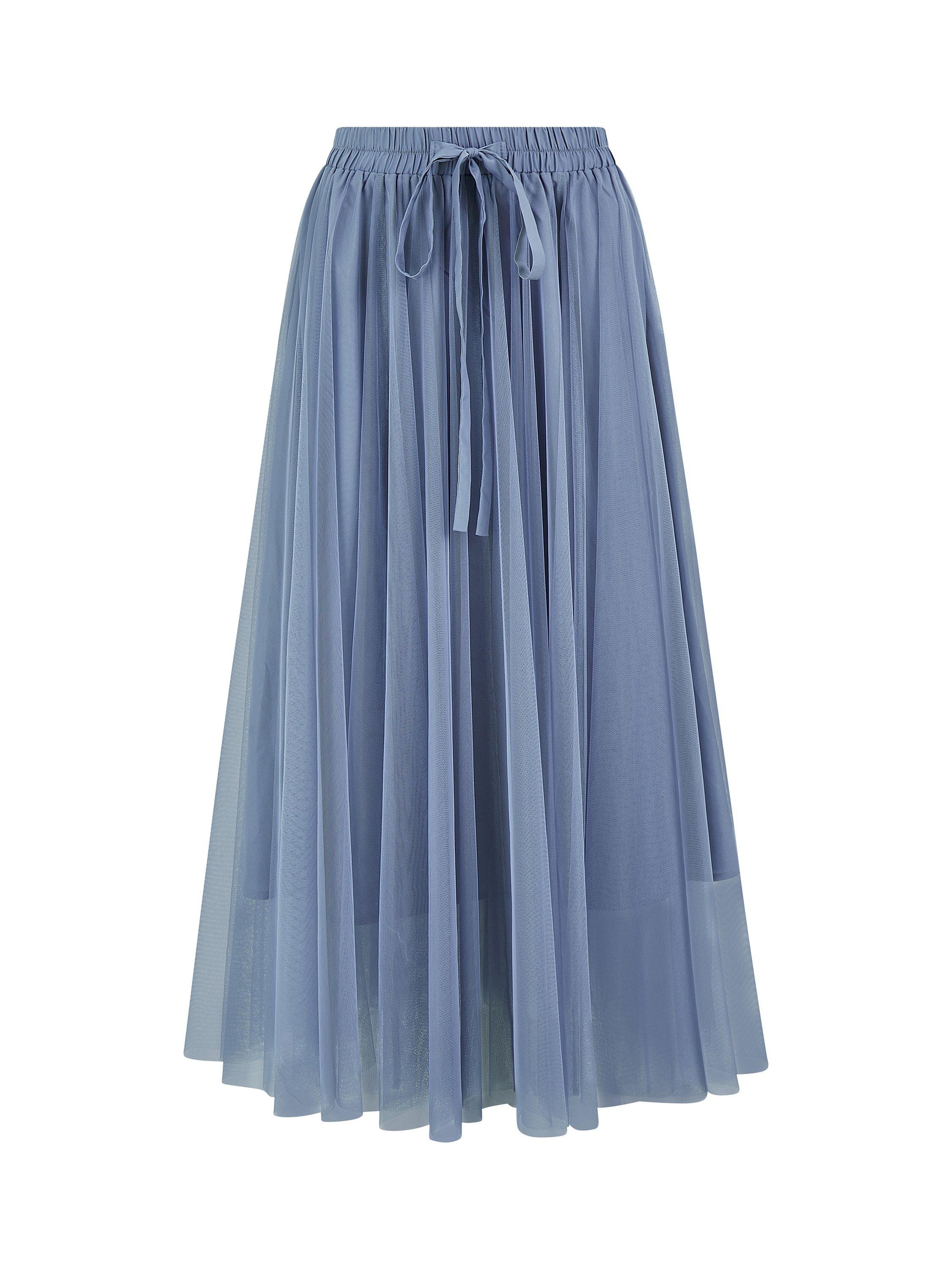 Yumi Mesh Tulle Skirt, Blue Yumi Mesh Tulle Skirt, Blue