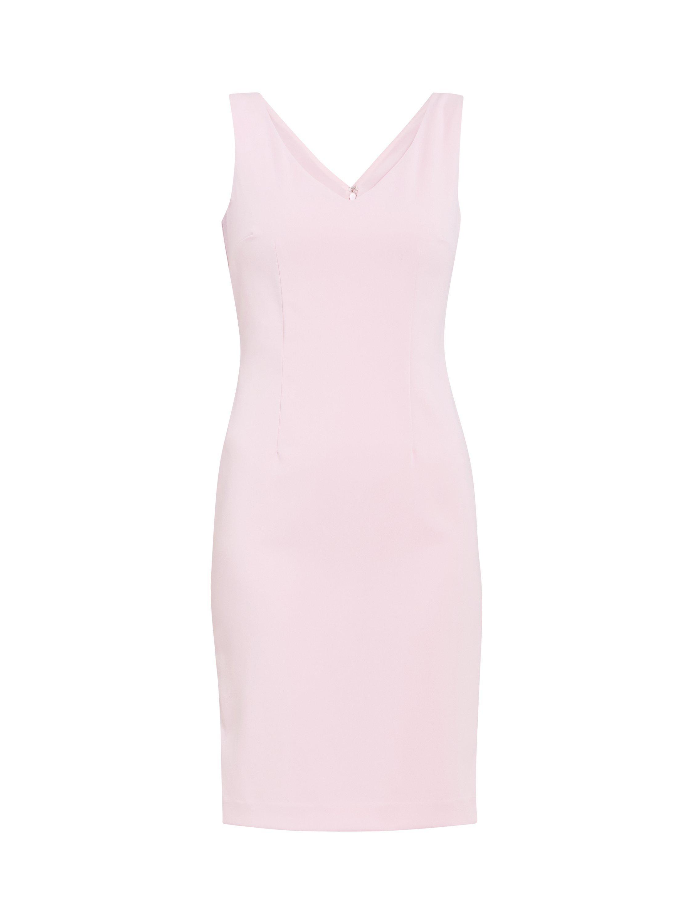 Product image 4 of 5, which shows Gina Bacconi Merna Crepe Shift Dress, Potpourri Pink, 10