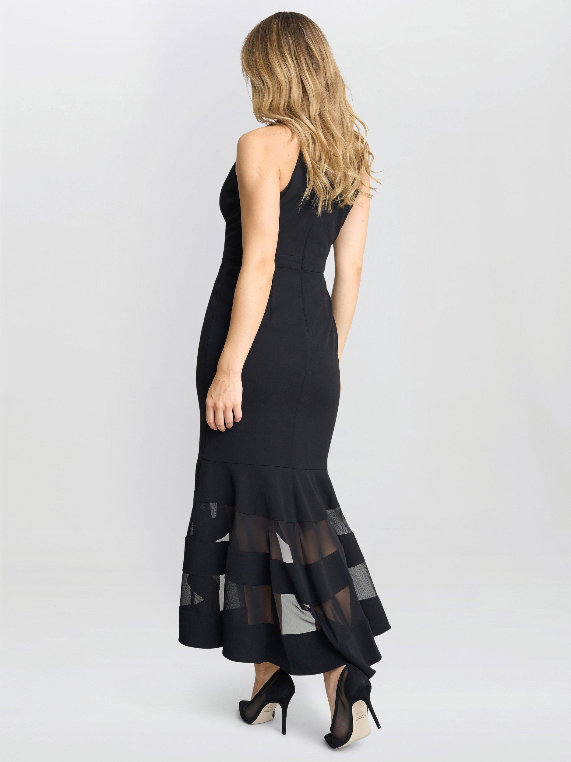 Product image 2 of 4, which shows Gina Bacconi High Low Mermaid Dress, Black, 8