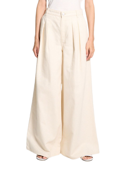 Theory Triple Pleat Wool Rich Trousers, White - view 2, White