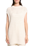 Theory Lattice Stitch Vest Top, White