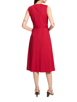Theory Sleeveless Blazer Dress, Red - view 2, Red