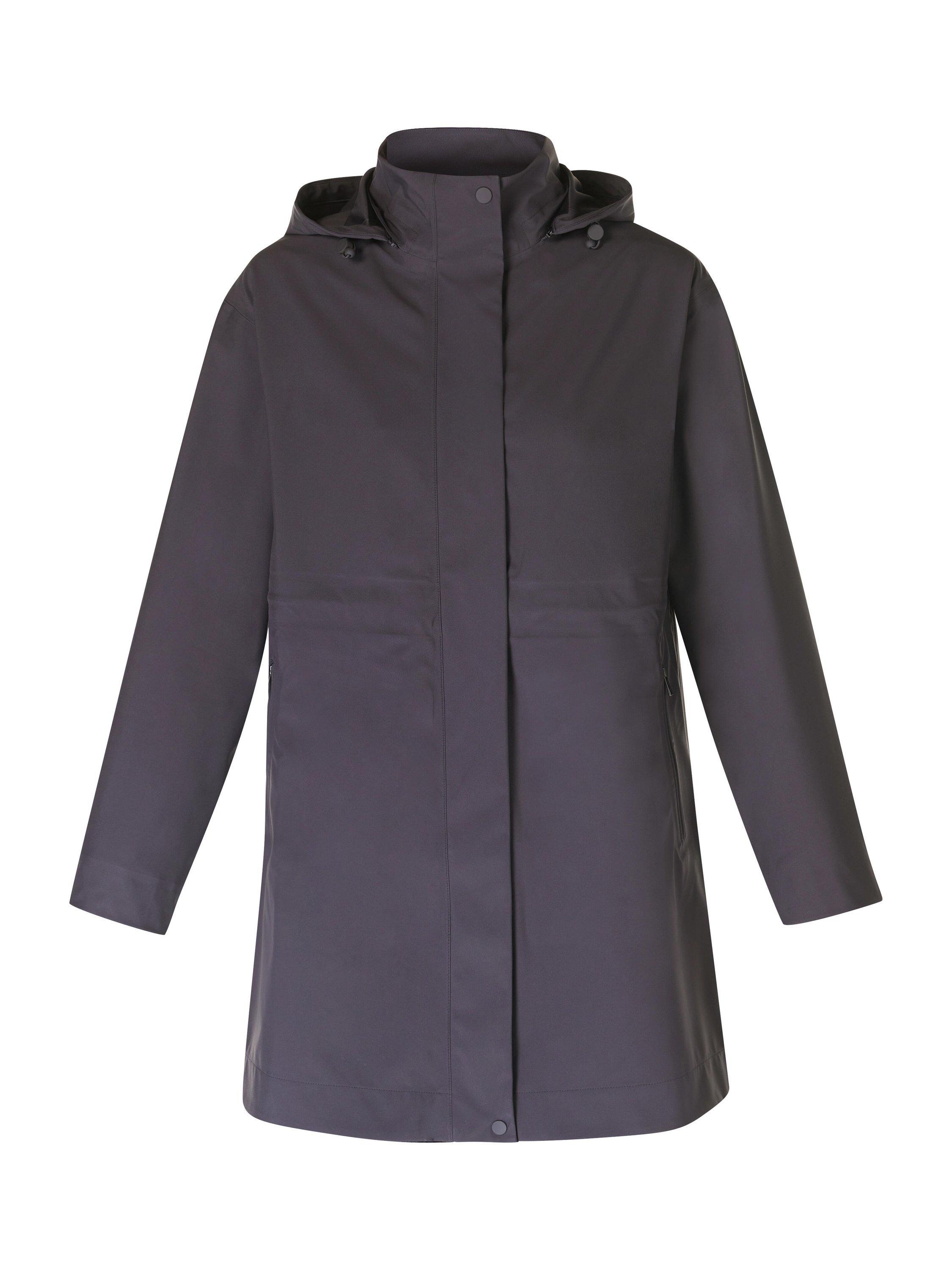 Product image 4 of 9, which shows Sweaty Betty Guide Waterproof Parka Coat, Urban Grey, XS